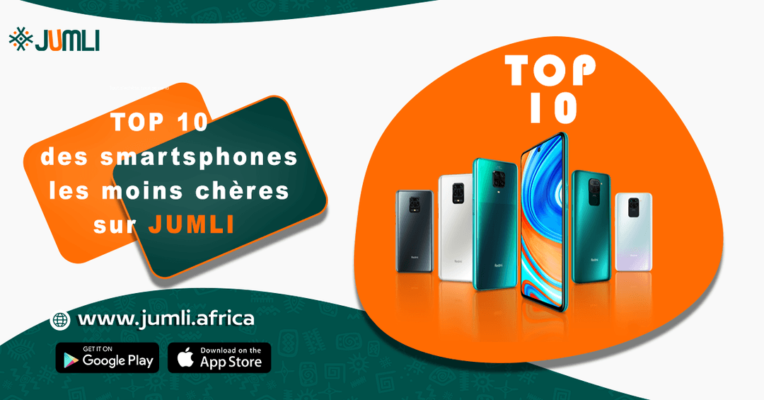 Les 10 smartphones les moins chers sur Jumli : iPhone, Infinix, Tecno, Samsung