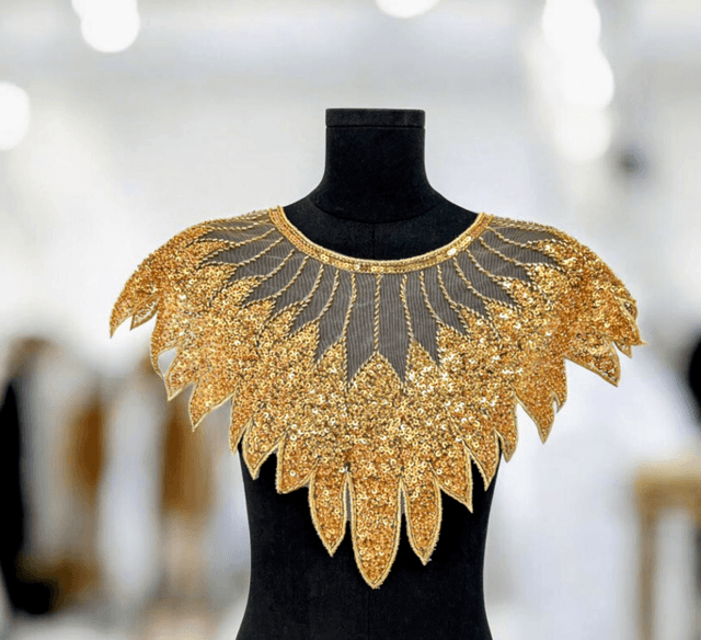 Sequin Embroidery Lace Collars