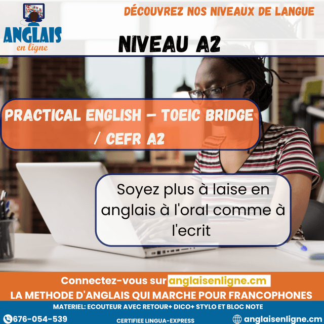 Niveau A2 – Practical English – TOEIC Bridge / CEFR A2