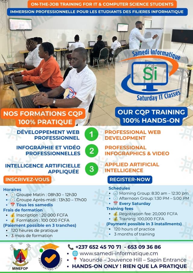 RIEN QUE LA PRATIQUE | 100 % HANDS-ON TRAININGS