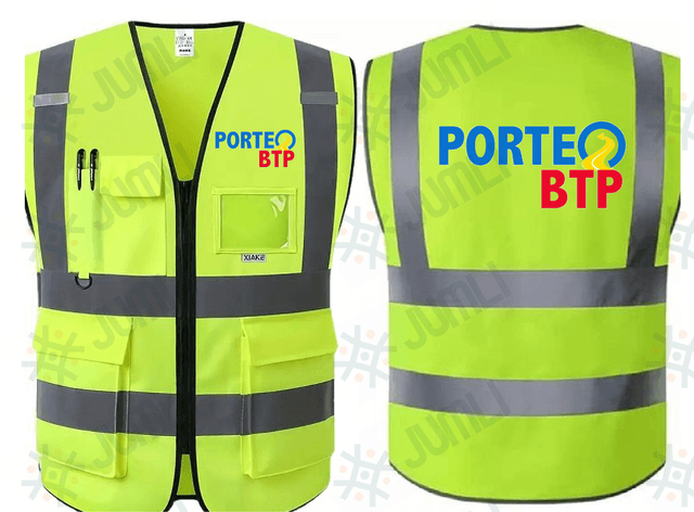 Chasuble (gilet) de sécurité pour chantierEntreprise BTP et construction