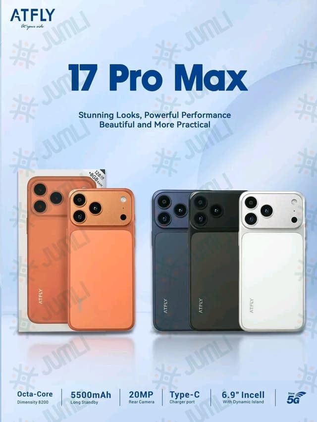 ATFLY 17 pro max 256GB 8GB RAM