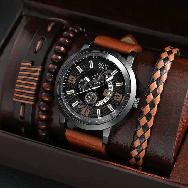 Coffret montre+ bracelets