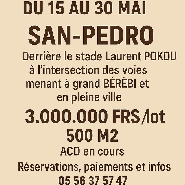 TERRAINS À VENDRE