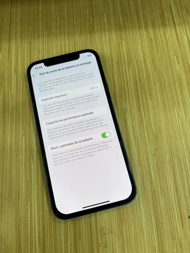 iphone 12 128giga quasi neuf  sans Face ID