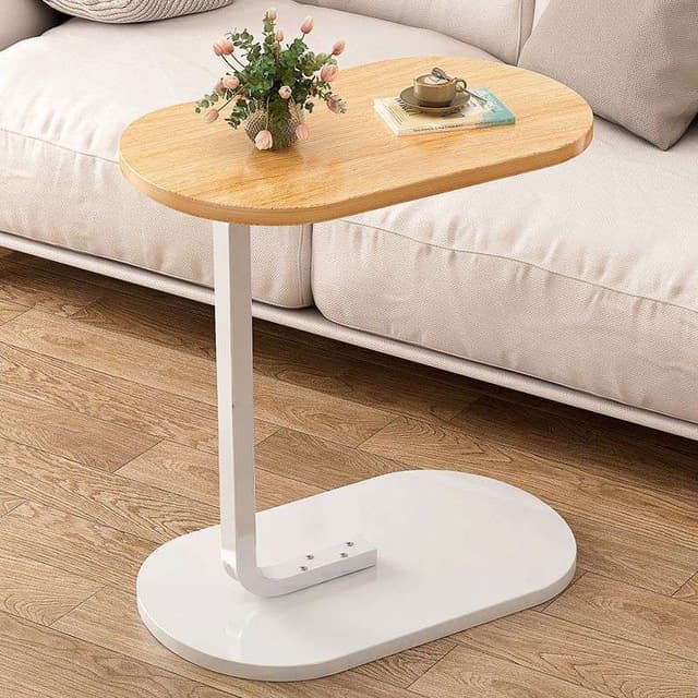 Table d'appointe élégante en bois et métal