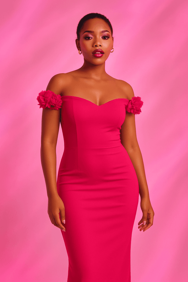 Robe rose chic pour femme