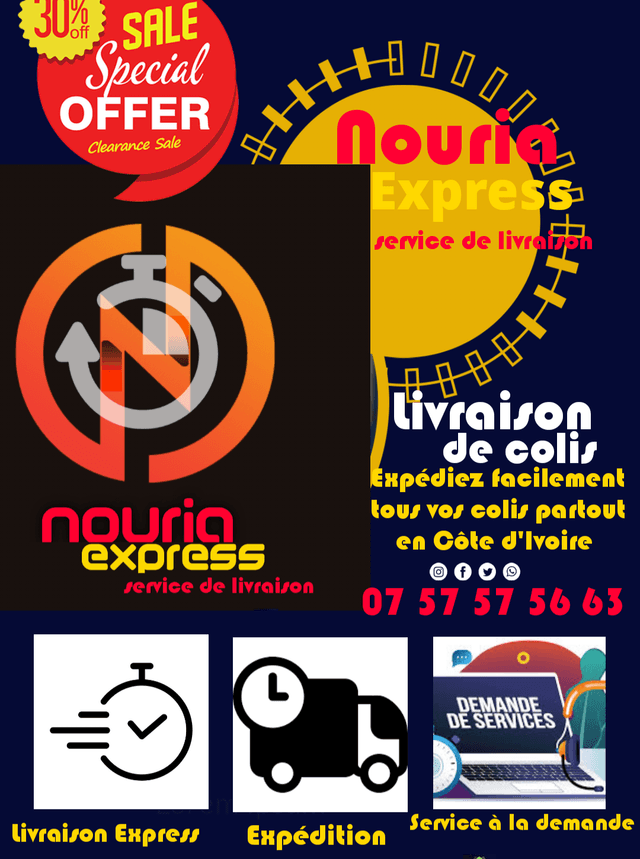 Livraison,Expédition et réception de colis