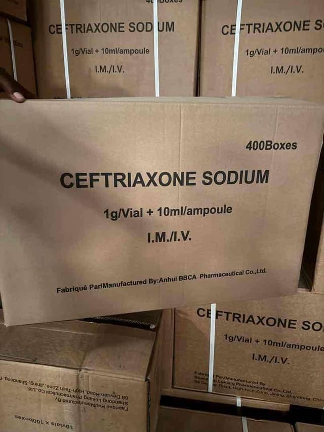 Vente d’éthanol brut et Médicaments en cartons