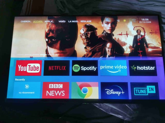 Télévision connectée 50 pouces et 43 pouces