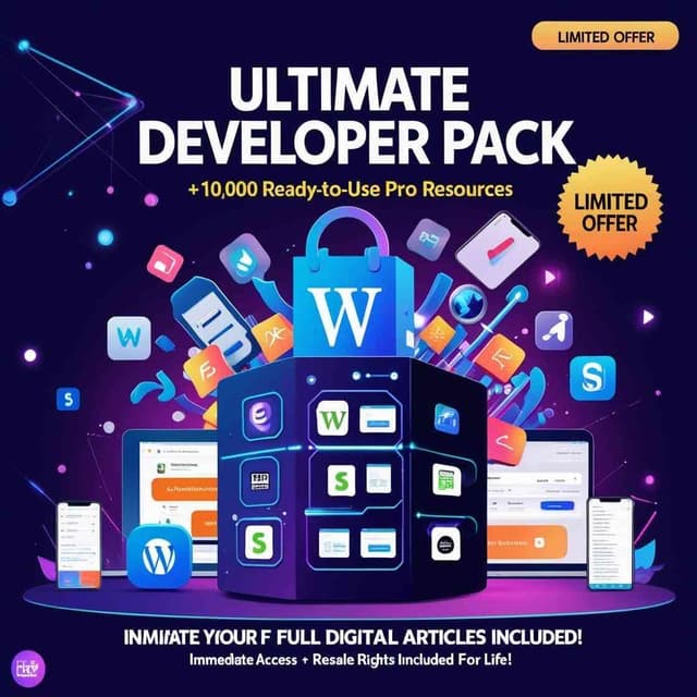 Pack Développeur Ultime – Boostez vos projets web & mobiles !