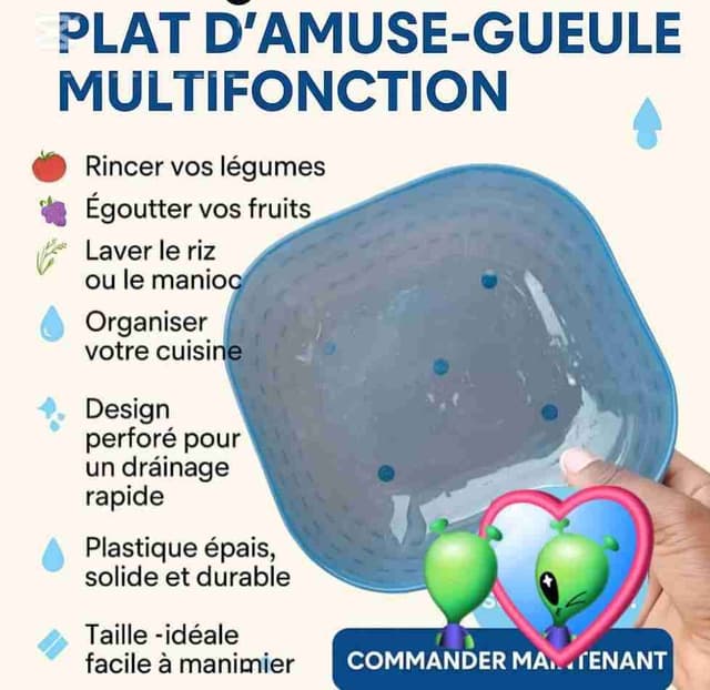 Plat d'amuse-gueule multifunction
