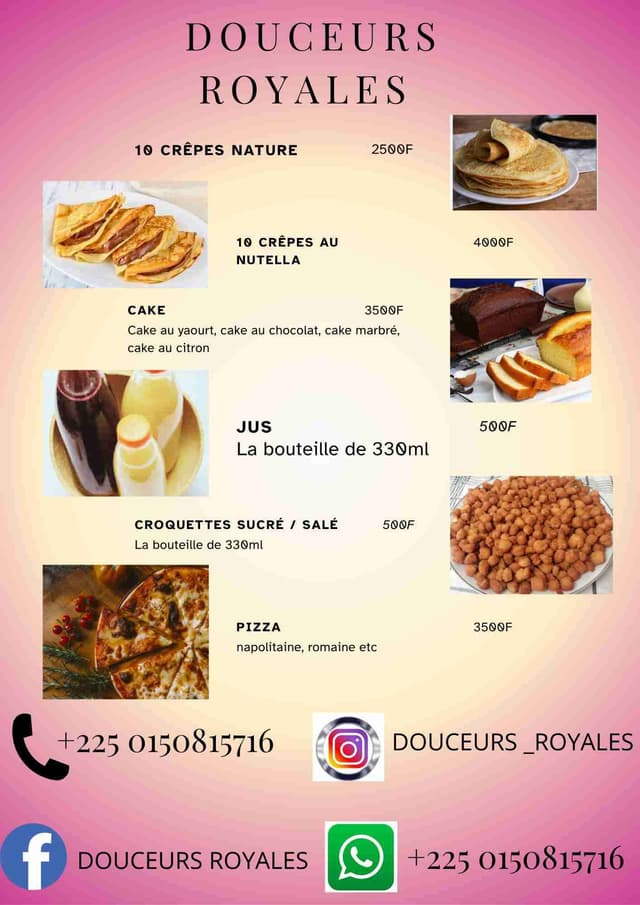 Vente de pâtisserie