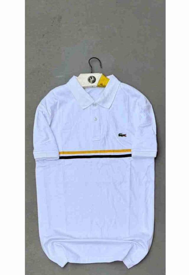 Polo en coton glacé