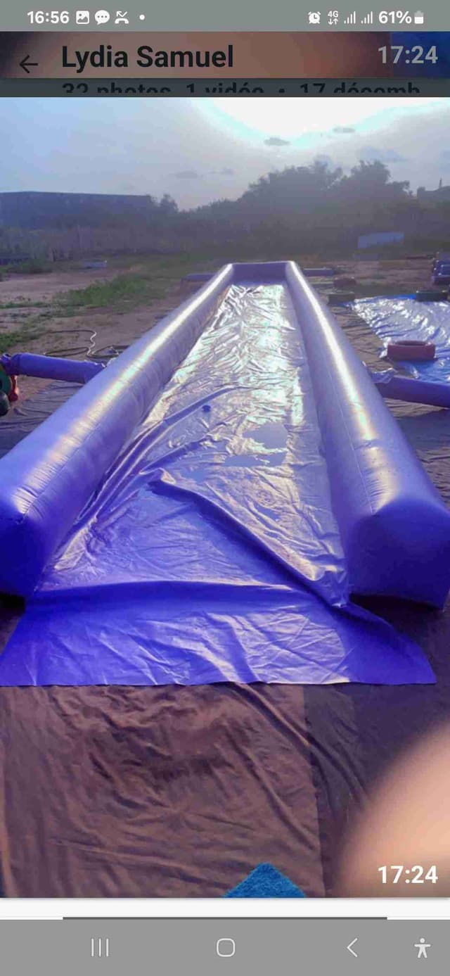 Vente de glissière gonflabe