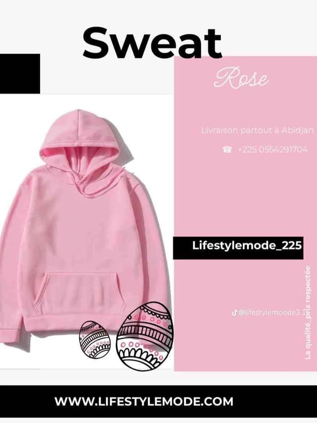Sweat-shirt homme de couleur unique