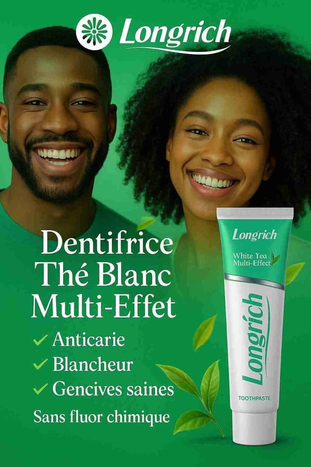 🦷 Dentifrice Longrich – Soulage douleurs, abcès, boutons, mauvaise haleine et + encore !
