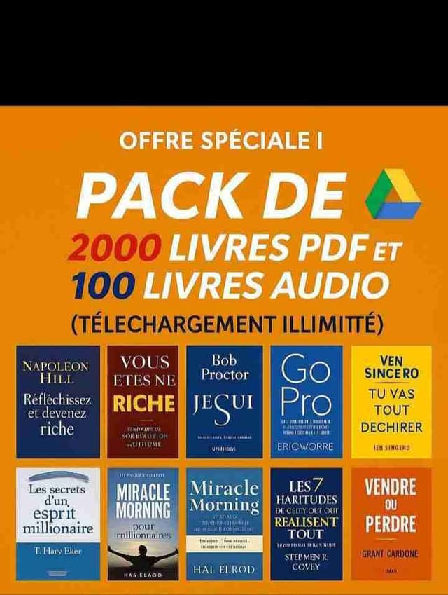 1000 Livres PDFet 200 livres audio