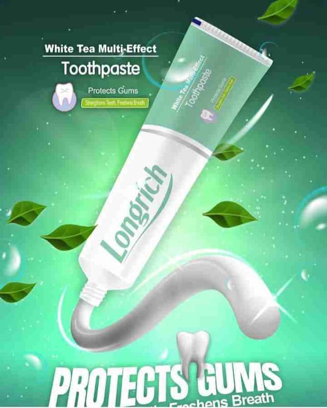 Pâte Dentrifice de longrich au thé blanc