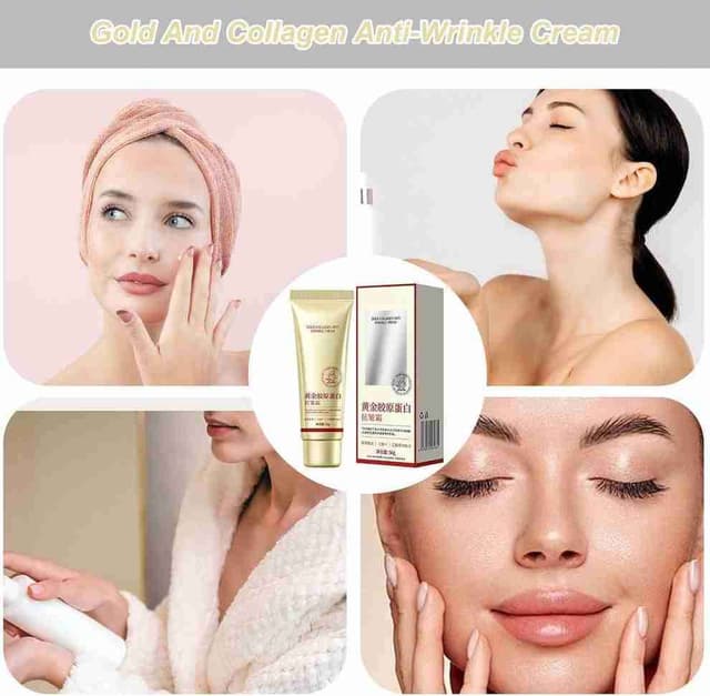Crème Collagène Anti-Rides ,– Hydratante,Raffermissante et Éclat Jeunesse