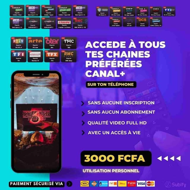 abonnement canal plus sur Android