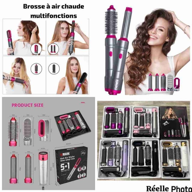 Brosse à air chaud électrique
