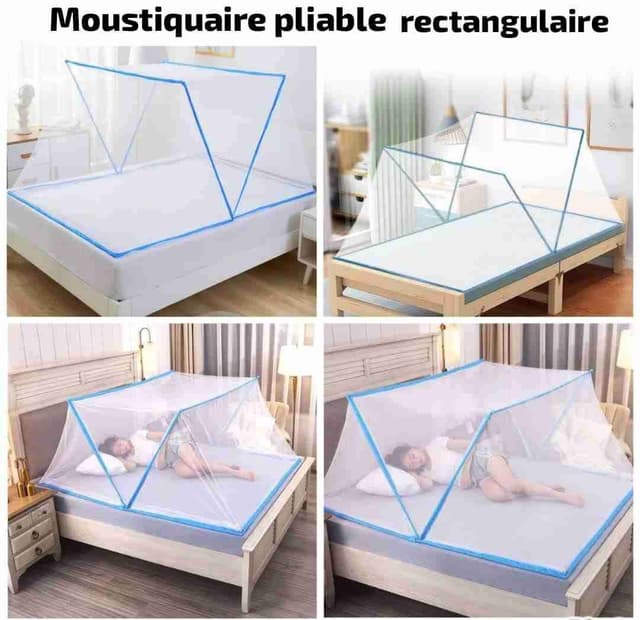 Moustiquaire pliable rectangulaire.