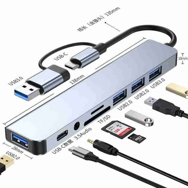 Adaptateur Universel Type-C 8-en-1