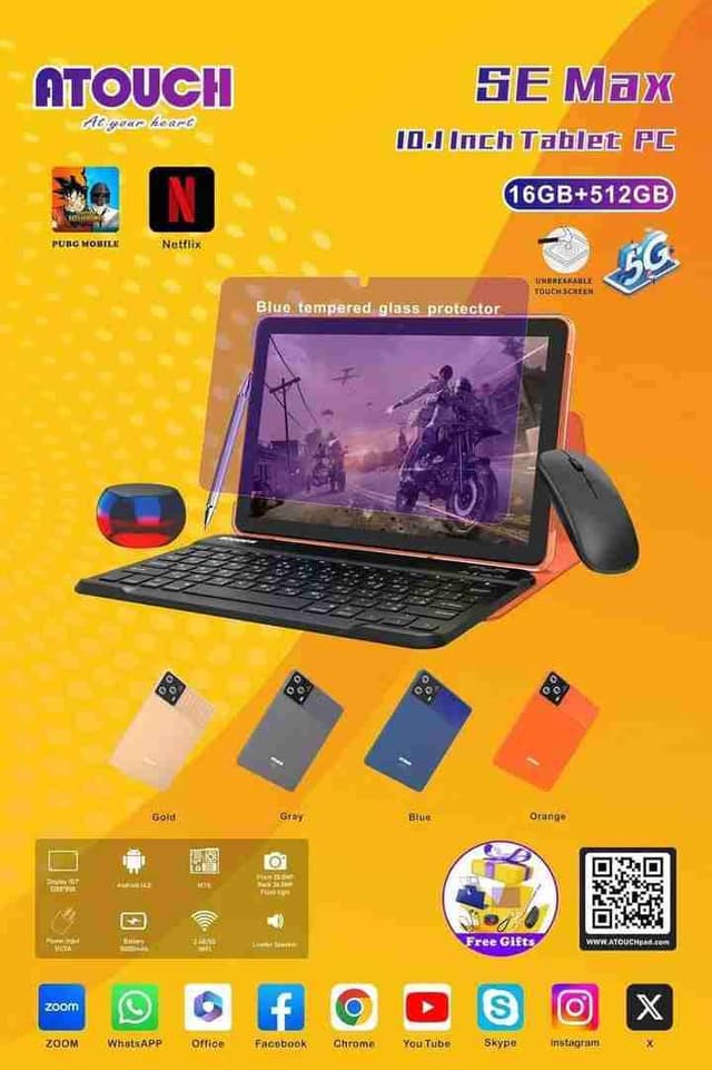 Tablettes professionnelles 512G 16G ram