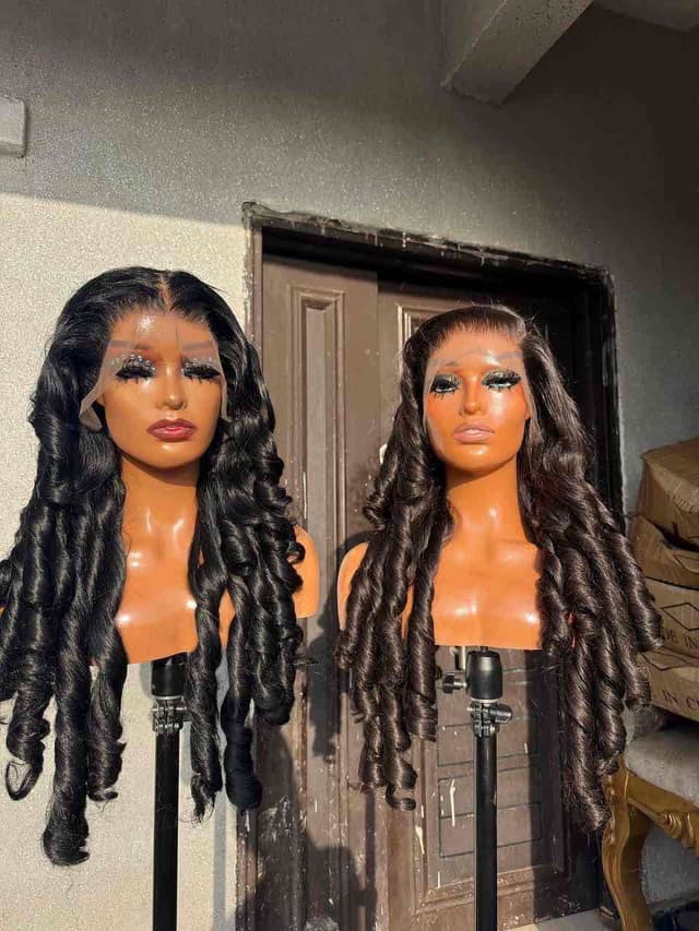 Perruque frontal blend hair