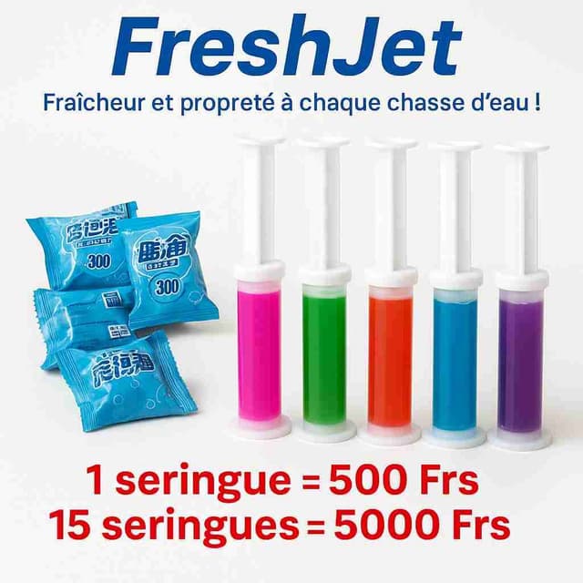 Fraîcheur et propreté à chaque chasse d'eau.