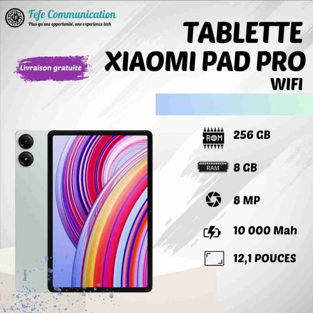 Tablette Redmi PAD Pro Wifi - 256GB - 8GB Ram