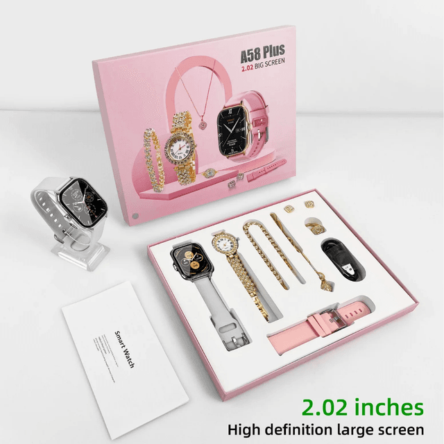 A58 Plus - montre connectée de luxe en diamant   Pour hommes et femmes