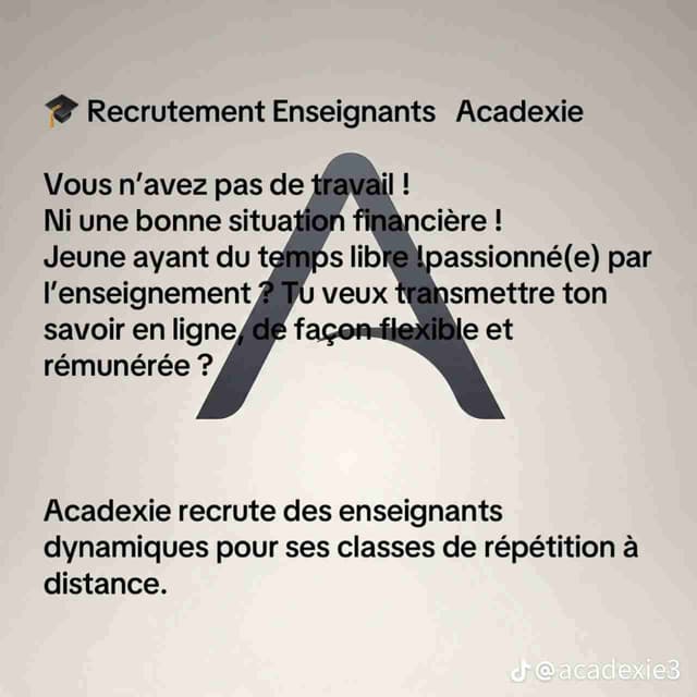 Devient répétiteur