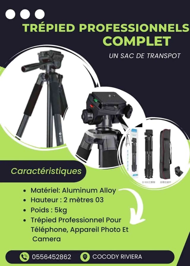 Trépied professionnel