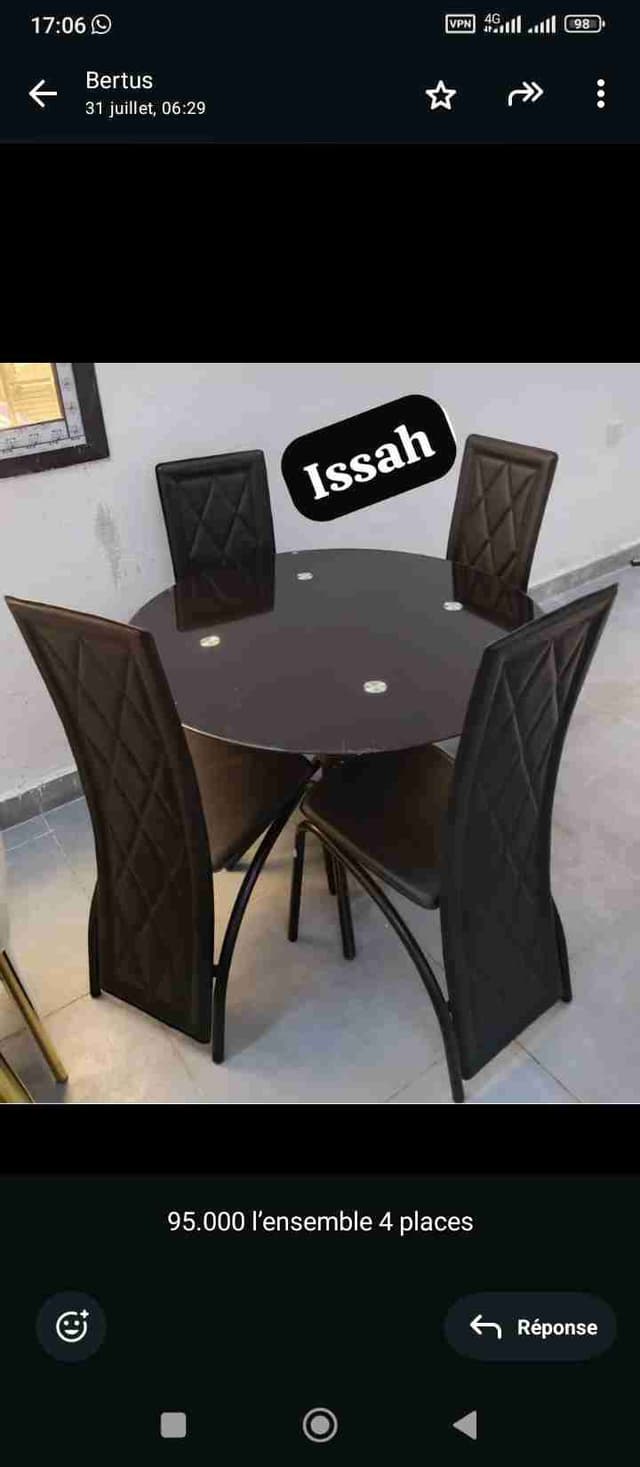 Salle à manger 4 place
