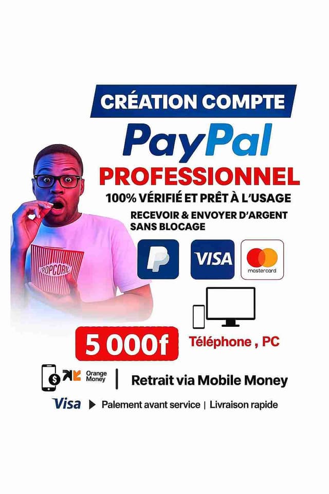 Compte PayPal professionnel