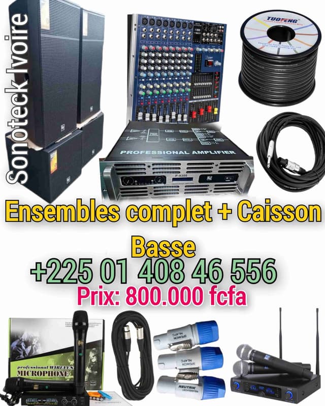 Complet colonne + caisson bass Disponible