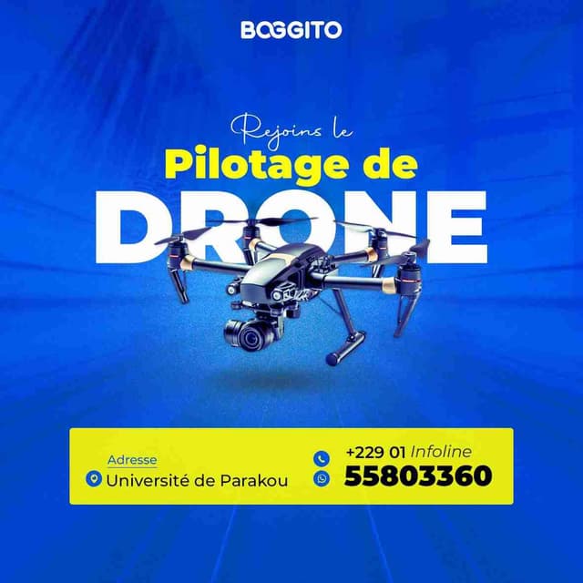 COURS DE PILOTAGE DE DRONE