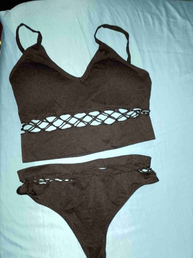 Lingerie soutien-gorge slip noir
