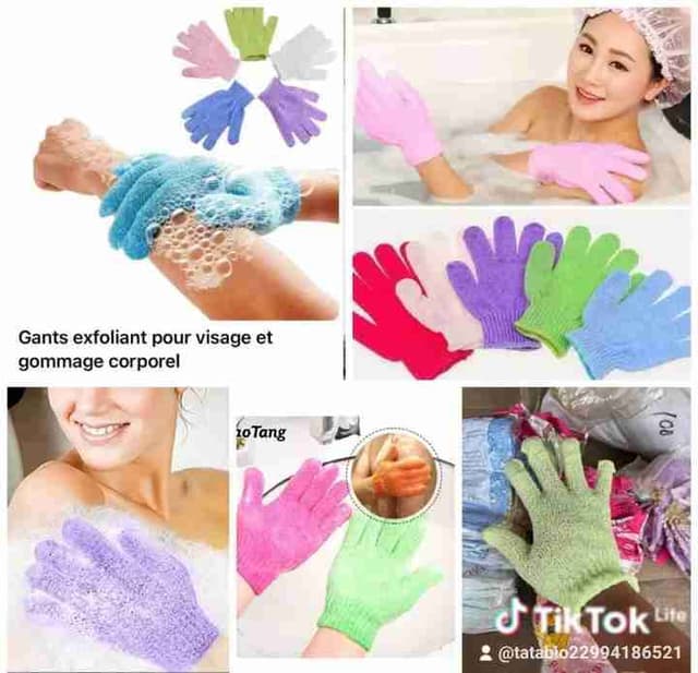 Gants de gommage