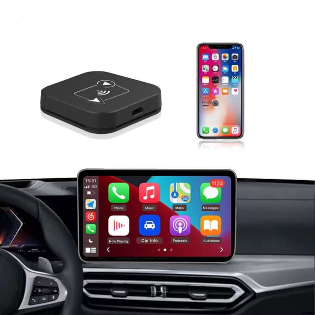 🚗 Boîtier Wireless CarPlay & Android Auto – Compatible iPhone & Android ( fontion GPS, MAPS et multimédia)