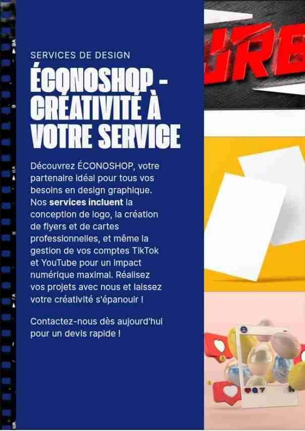 Conception de visuel ( logo ; flyers et autres...)