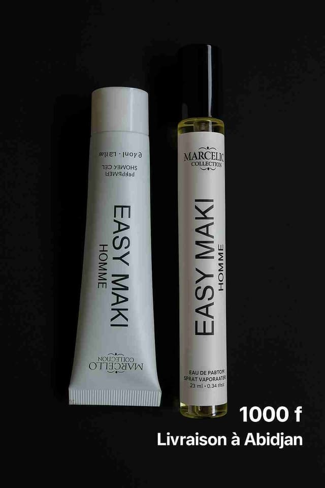 Un chic parfums accompagné avec le gel