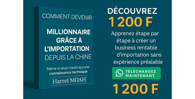 Comment devenir millionnaire grâce à l'importation depuis la chine