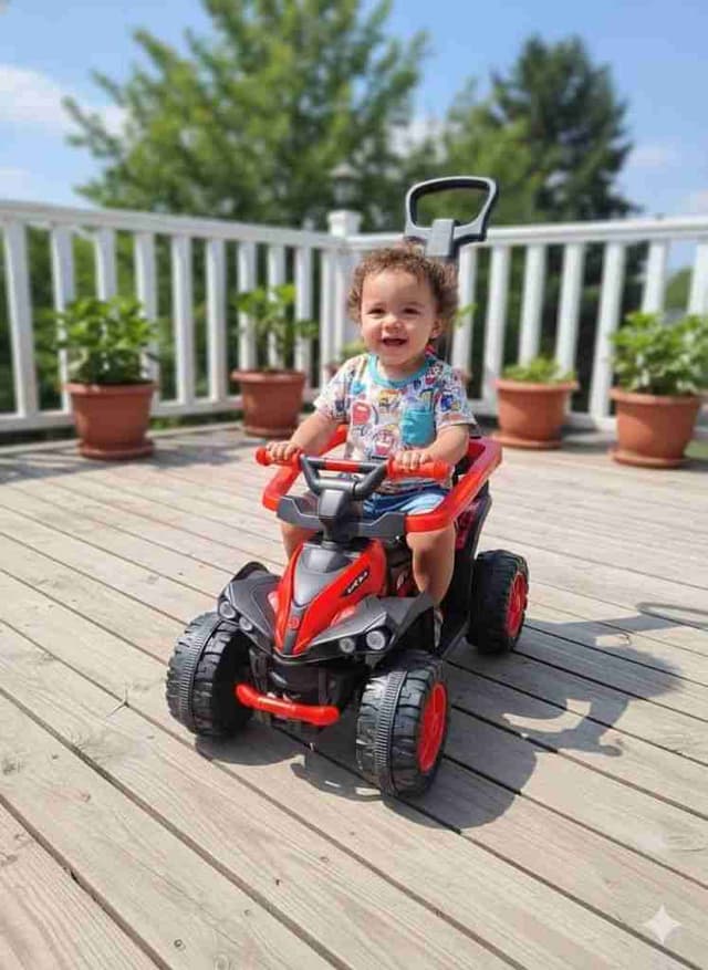 Quadricycle d'enfant à pousser