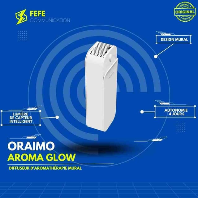 Oraimo AromaGlow Diffuseur d'aromathérapie mural sans eau