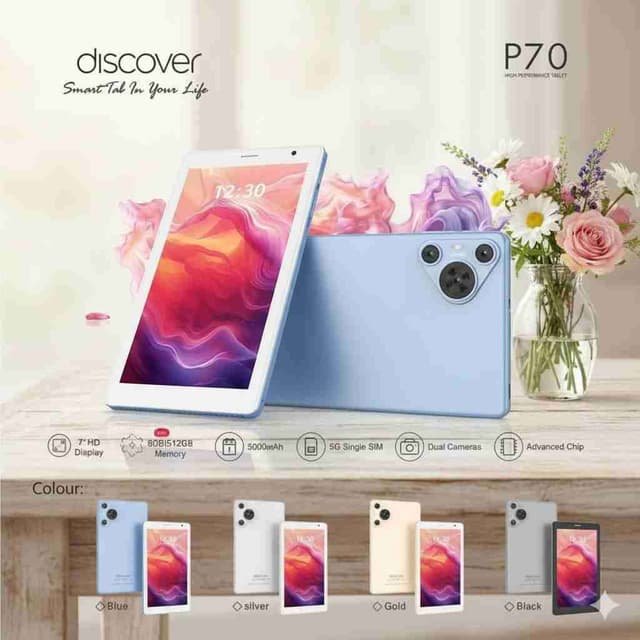 Tablette Discover P70 accès d'une puce
