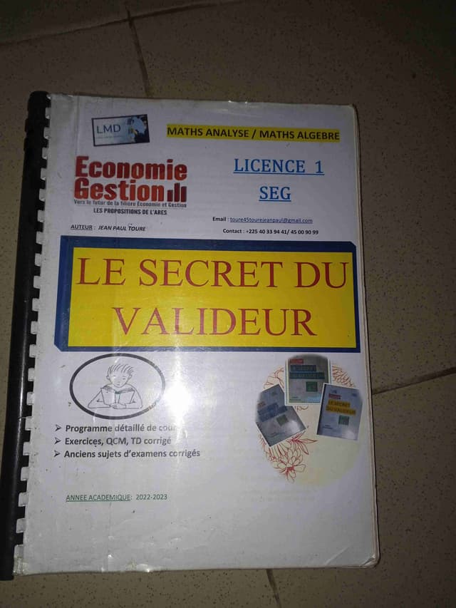 Le Secret du Valideur – Licence 1 SEG