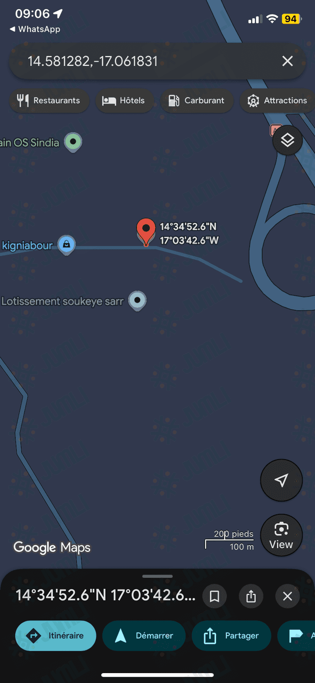 Terrains de 225m2 à vendre à Kiniabour Sénégal
